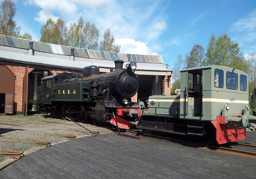 Grängesbergs järnvägsmuseum.