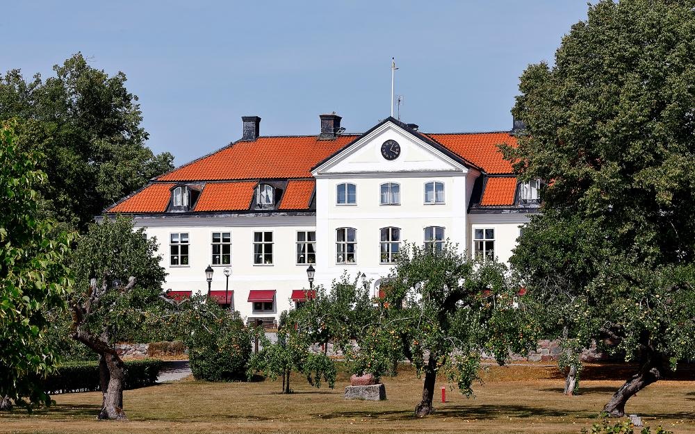 Stjärnholms slott i julbelysning